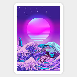 Great Wave off Kanagawa Whale Orca Magnet